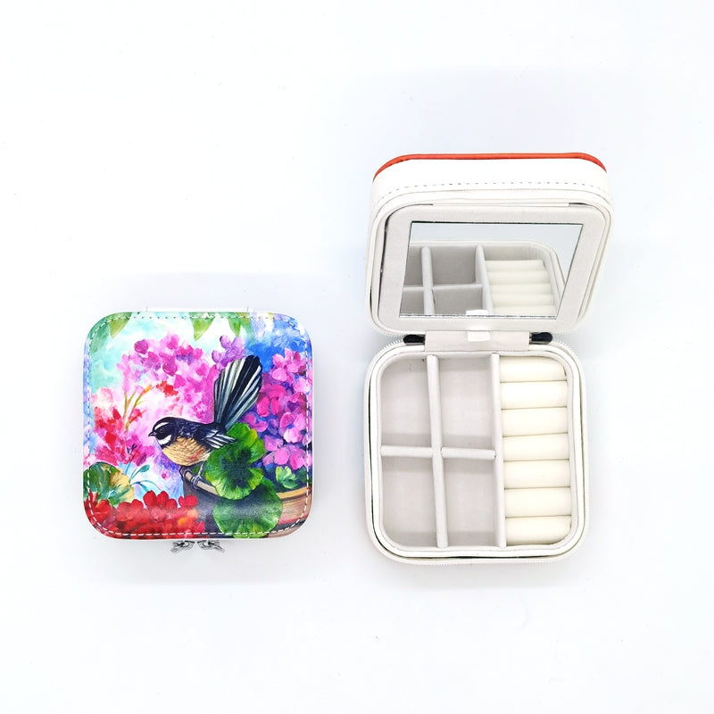Jewellery Box - Irina Velman, Fantail Birds on Pot - NZ ARTISTS COLLECTION Accessories NZ LUMA