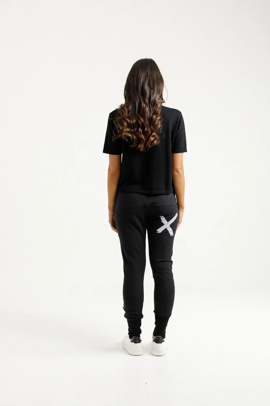 Alpine Apartment Pants - Black w Lilac X - HOME-LEE Pant NZ LUMA