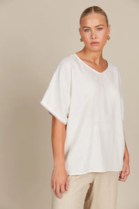 Amelie Relaxed Top - Lotus - ISLE OF MINE Top NZ LUMA