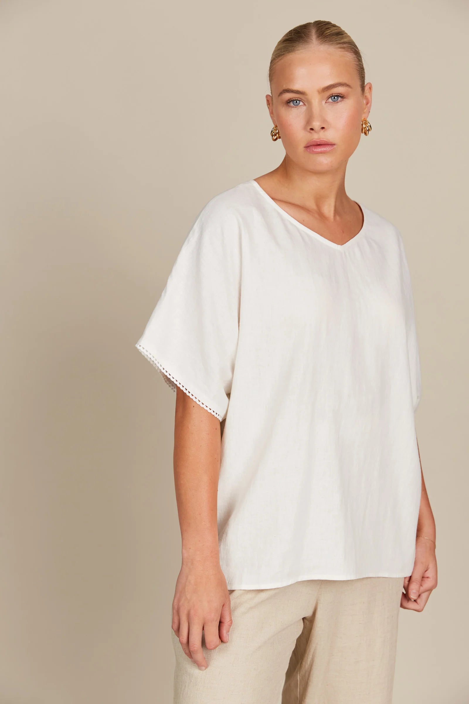 Amelie Relaxed Top - Lotus - ISLE OF MINE Top NZ LUMA