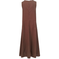 Anna Drop Waist Dress - Cocoa - MOKE Dress NZ LUMA