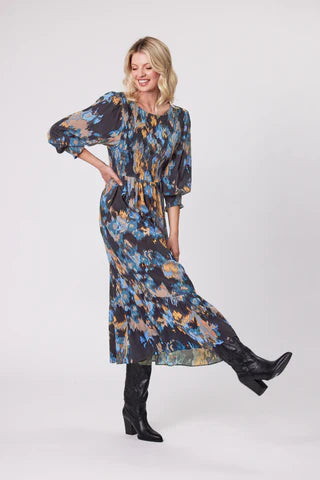 Annabel Dress - Blue - LEMON TREE Dress NZ LUMA
