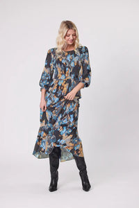 Annabel Dress - Blue - LEMON TREE Dress NZ LUMA