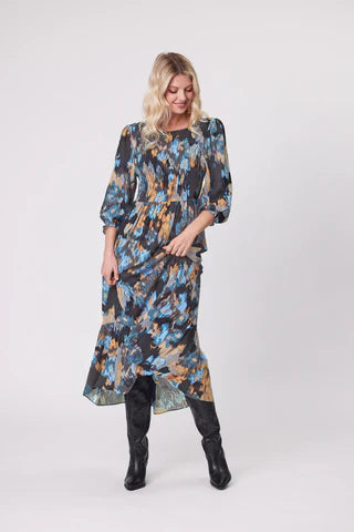 Annabel Dress - Blue - LEMON TREE Dress NZ LUMA