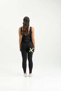 Apartment Pants - Black with Lime - HOME LEE Pant NZ LUMA