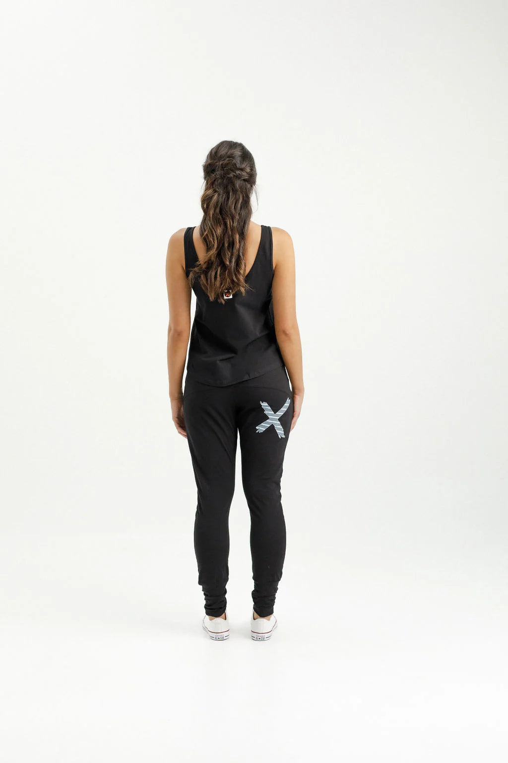 Apartment Pants - Black with Stormy Stripe - HOME LEE Pant NZ LUMA
