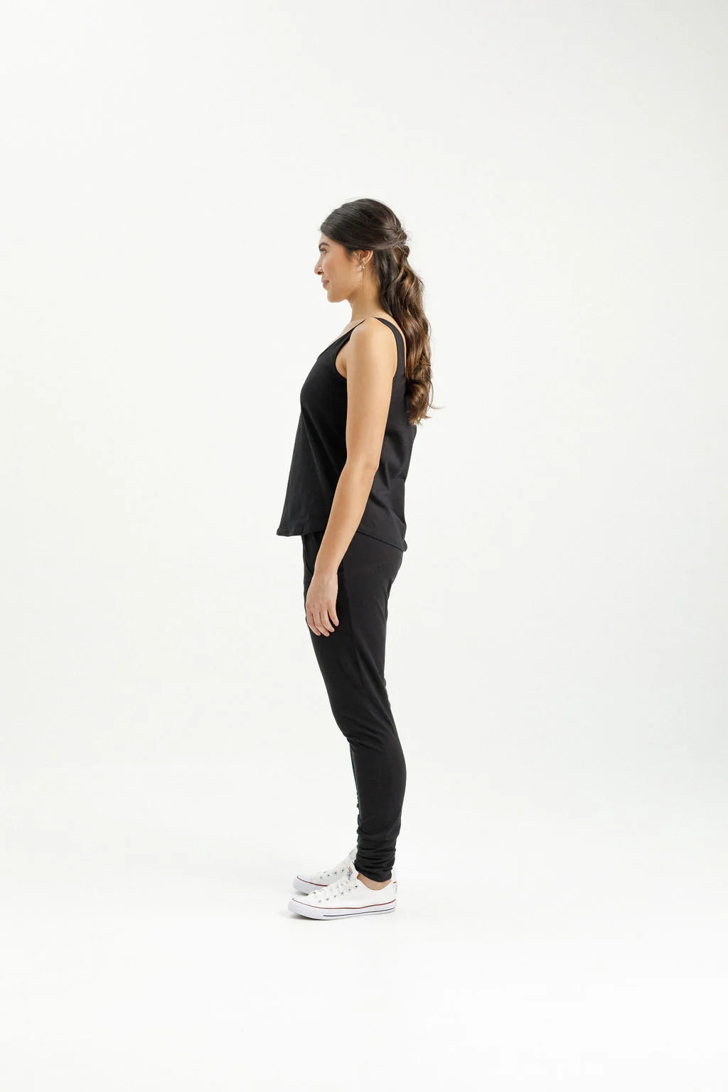 Apartment Pants - Black with Stormy Stripe - HOME LEE Pant NZ LUMA