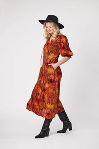 April Dress - Auburn - LEMON TREE Dress NZ LUMA