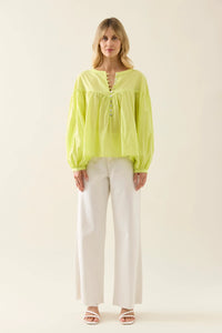 Aurora Button Blouse - Pomelo - ISLE OF MINE