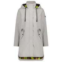 Billie Rain Coat - Ice Crystal w Big Cat Blur - MOKE Jacket NZ LUMA