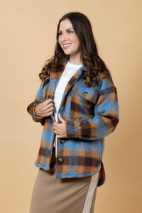 Charlie Shacket - Brown Check - CHARLO Jacket NZ LUMA