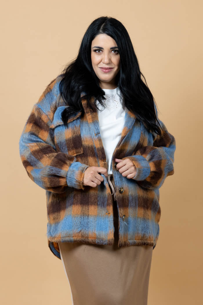 Charlie Shacket - Brown Check - CHARLO Jacket NZ LUMA