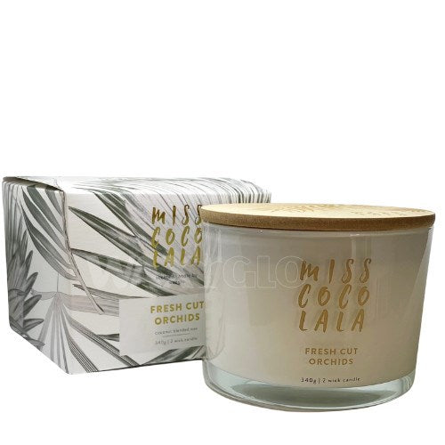 Coconut Wax Candle Fresh Cut Orchids 300g -WAXGLO