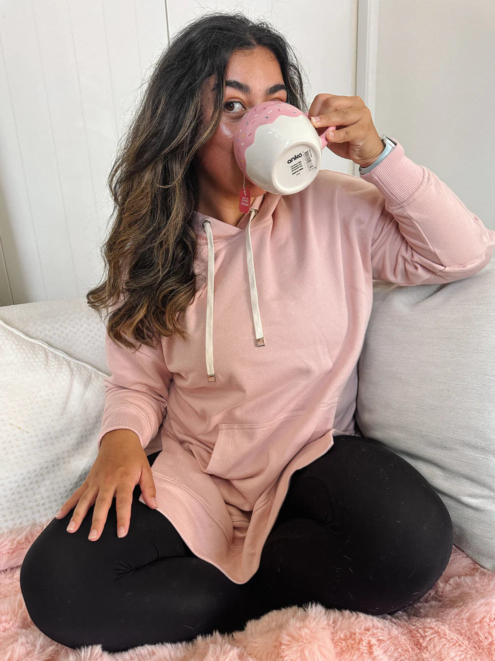 Cozy Up Longline Hoodie - LEMON TREE Top NZ LUMA
