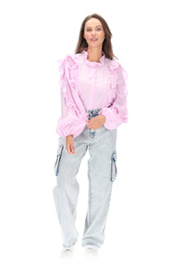 Devin Cargo Jean - Faded Blue Cotton - CHARLO Pant NZ LUMA