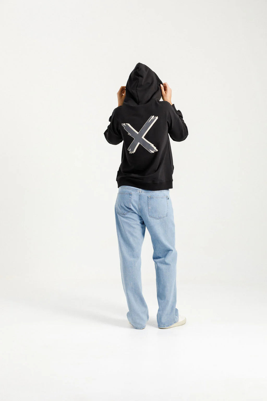 Elliot Hoodie - Black with Shadow X - HOME-LEE Top NZ LUMA
