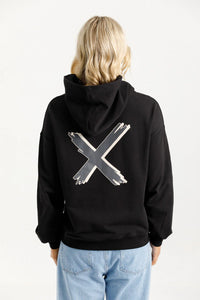 Elliot Hoodie - Black with Shadow X - HOME-LEE Top NZ LUMA