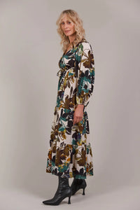 Elsie Maxi Dress - Botanical Tusk - EB&IVE Dress NZ LUMA