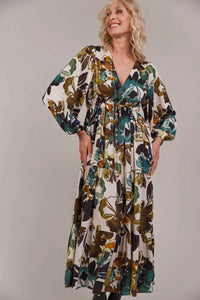 Elsie Maxi Dress - Botanical Tusk - EB&IVE Dress NZ LUMA