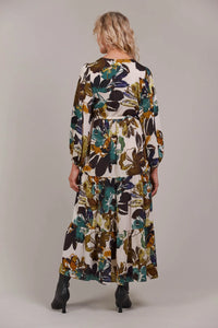 Elsie Maxi Dress - Botanical Tusk - EB&IVE Dress NZ LUMA