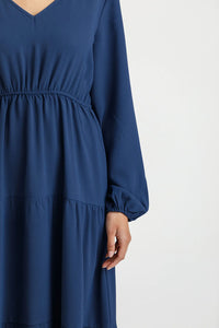 Flora Dress - Indigo Blue - HOME LEE Dress NZ LUMA