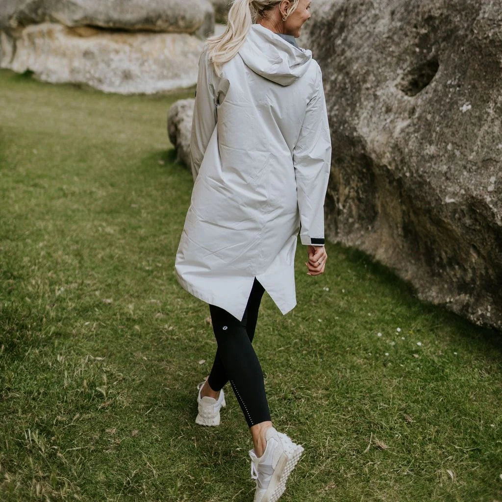 Georgie Rain Coat - Ice Crystal - MOKE Jacket NZ LUMA