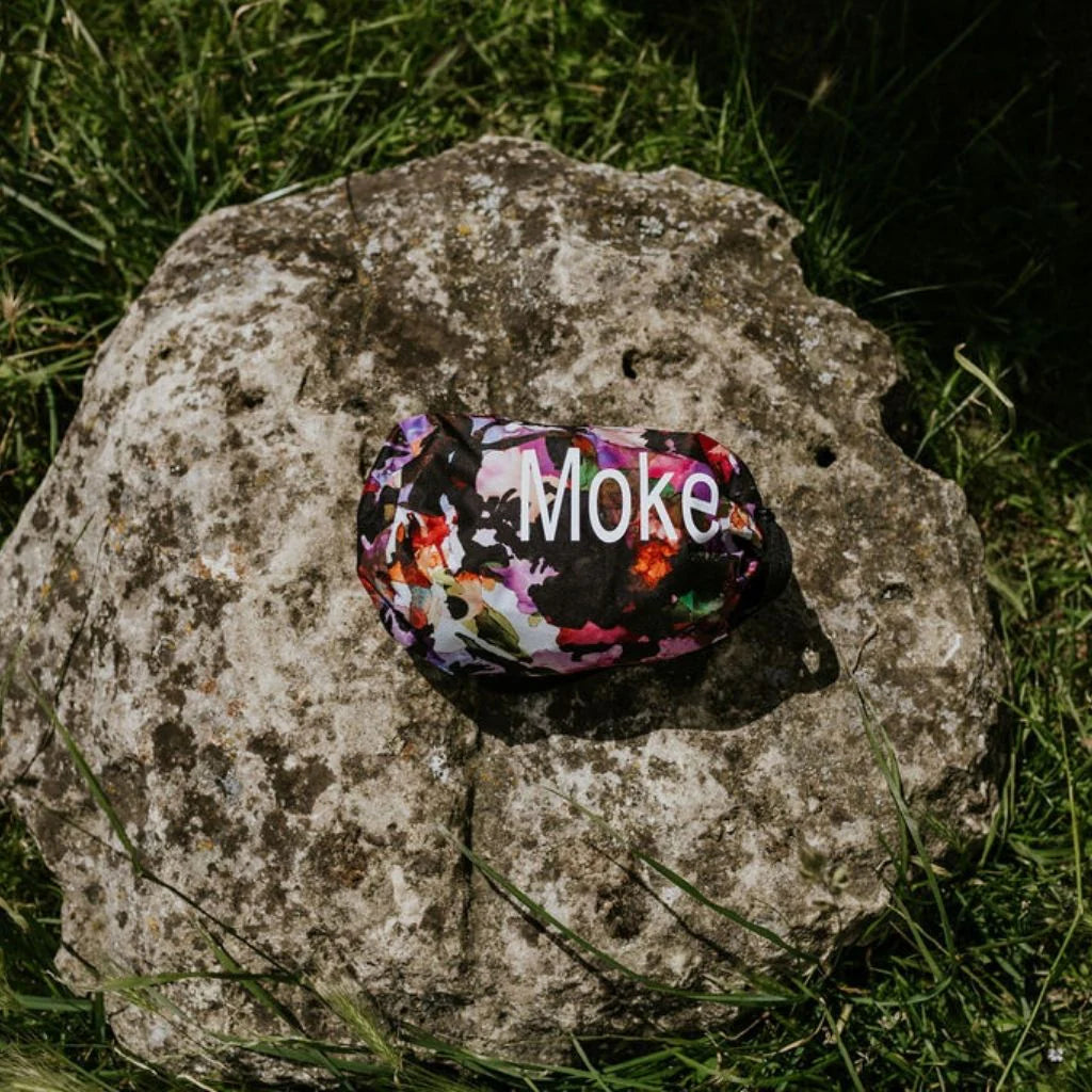 Georgie Rain Coat x Evie Kemp - Purple Fleur - MOKE Jacket NZ LUMA