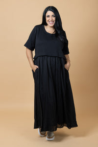 Greta Dress - Black - CHARLO Dress NZ LUMA