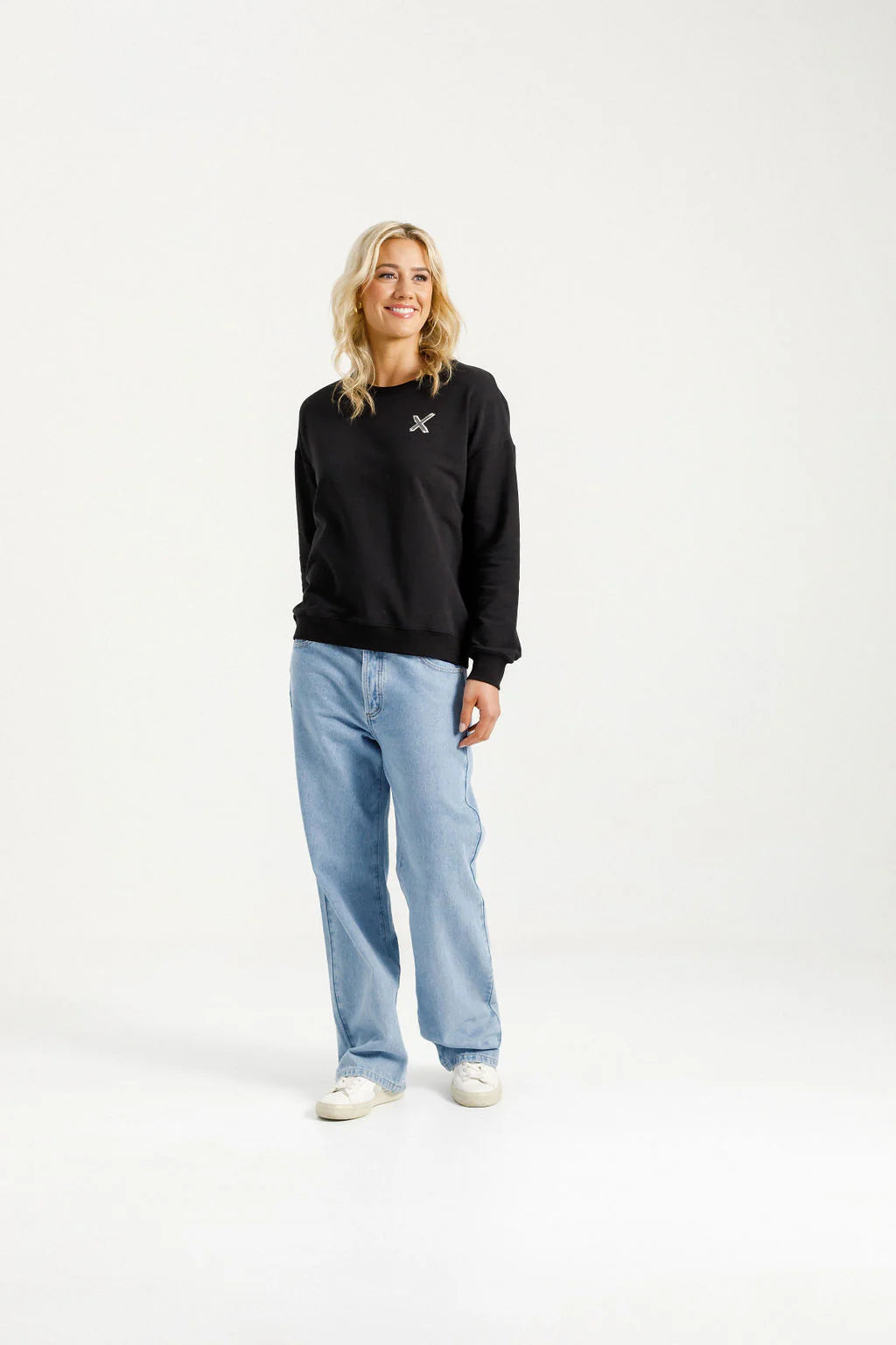 Hugo Crew - Black with Shadow X - HOME-LEE Top NZ LUMA