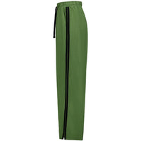 Indiana Wide Leg Pants - Dill w Black Stripe - MOKE Pant NZ LUMA