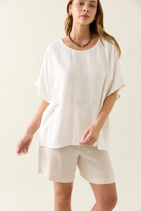 Ingrid Relaxed Top - Lotus - ISLE OF MINE Top NZ LUMA