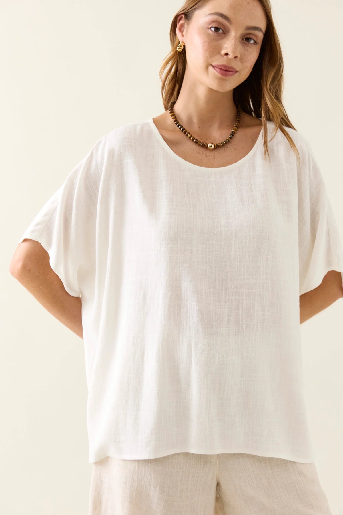 Ingrid Relaxed Top - Lotus - ISLE OF MINE Top NZ LUMA