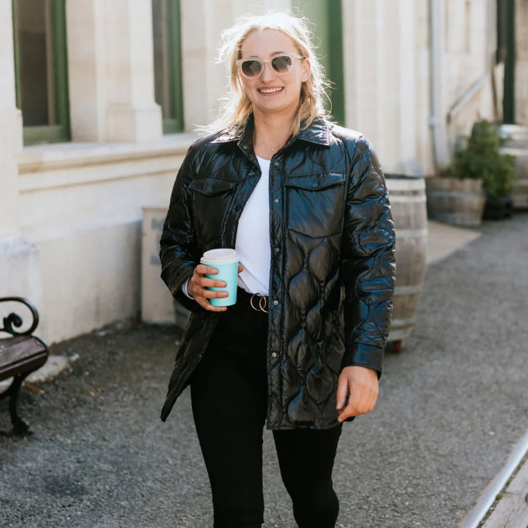 Jess Women's 90/10 Down Quilted Jacket - MOKE Coat NZ LUMA