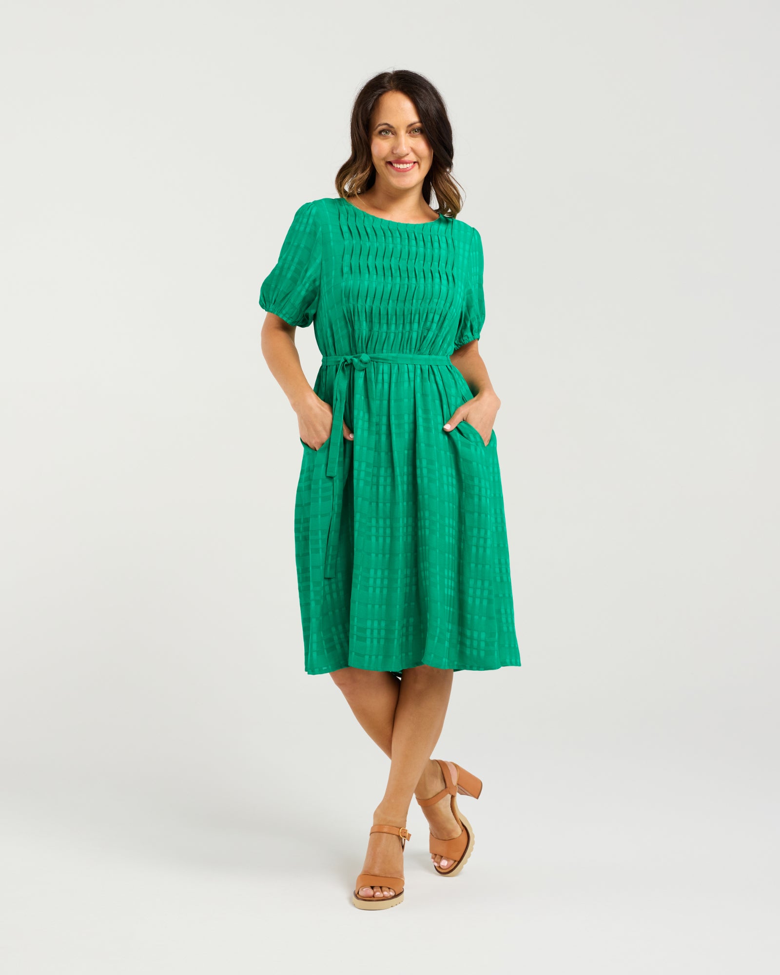 Joana Dress - Green - SEDUCE Dress NZ LUMA