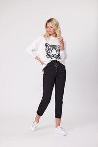Juno Pant - Black - LEMON TREE Pant NZ LUMA