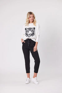 Juno Pant - Black - LEMON TREE Pant NZ LUMA