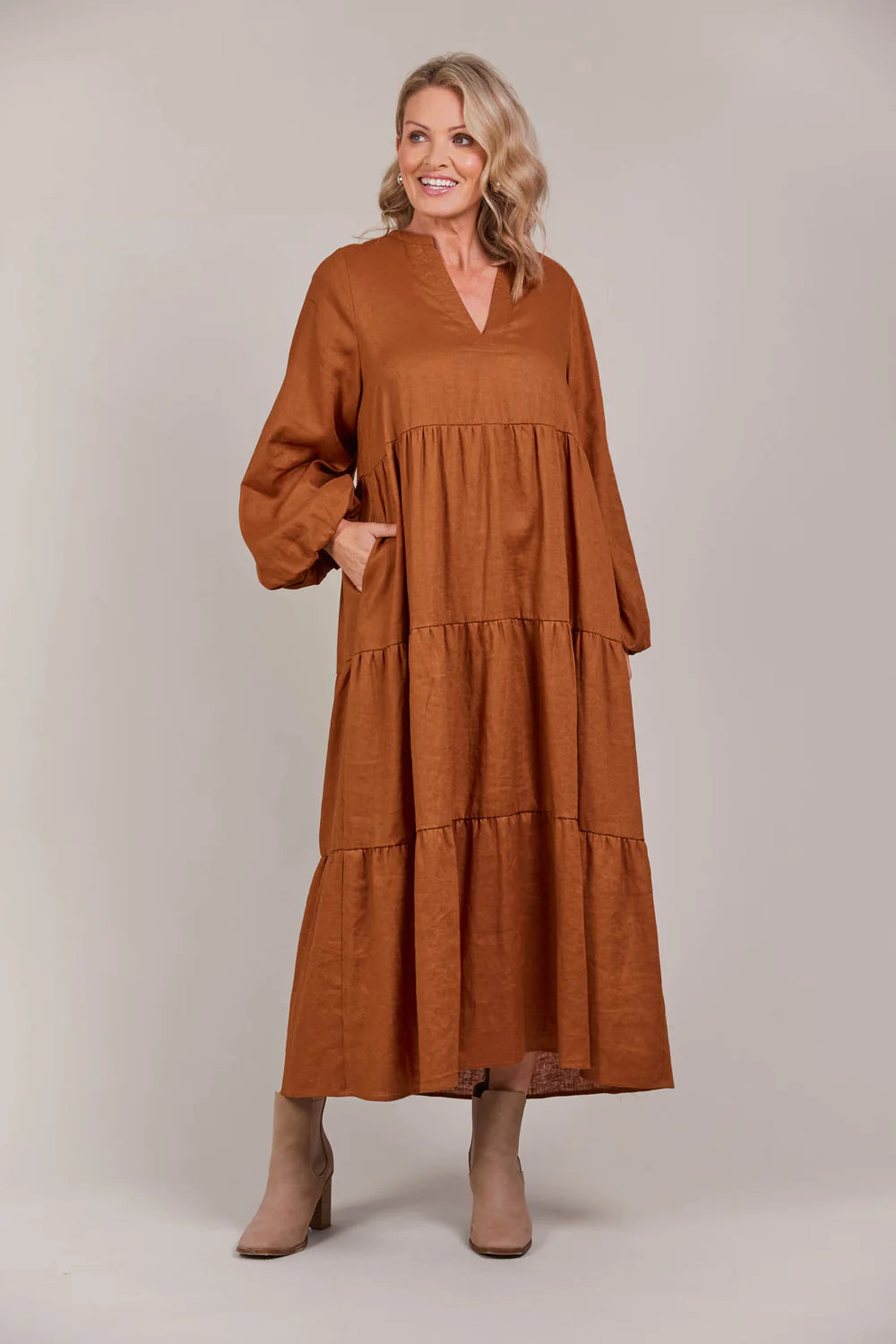 Laax Maxi Dress - Hazel - EB&IVE Dress NZ LUMA