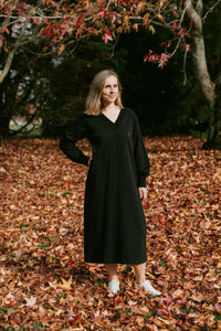 Laney Dress - Black w Mini X - HOME-LEE Dress NZ LUMA