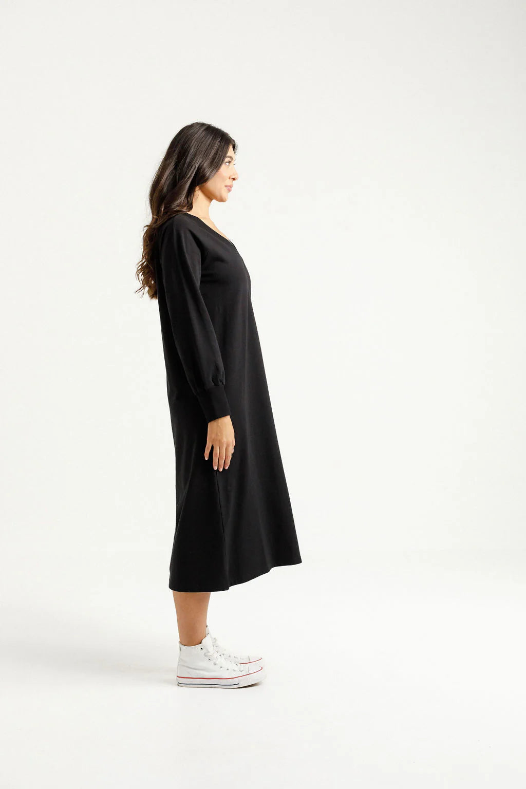 Laney Dress - Black w Mini X - HOME-LEE Dress NZ LUMA