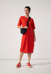 Lantern Dress - Imperial Red - MARCO POLO Dress NZ LUMA