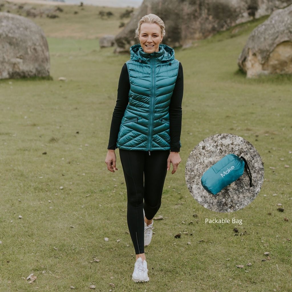 Mary-Claire 90/10 Packable Down Vest - MOKE Jacket NZ LUMA