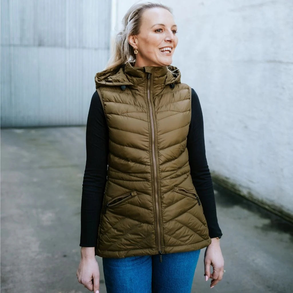 Mary-Claire 90/10 Packable Down Vest - MOKE Jacket NZ LUMA