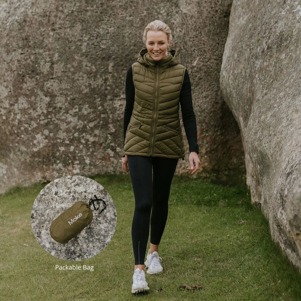 Mary-Claire 90/10 Packable Down Vest - MOKE Jacket NZ LUMA