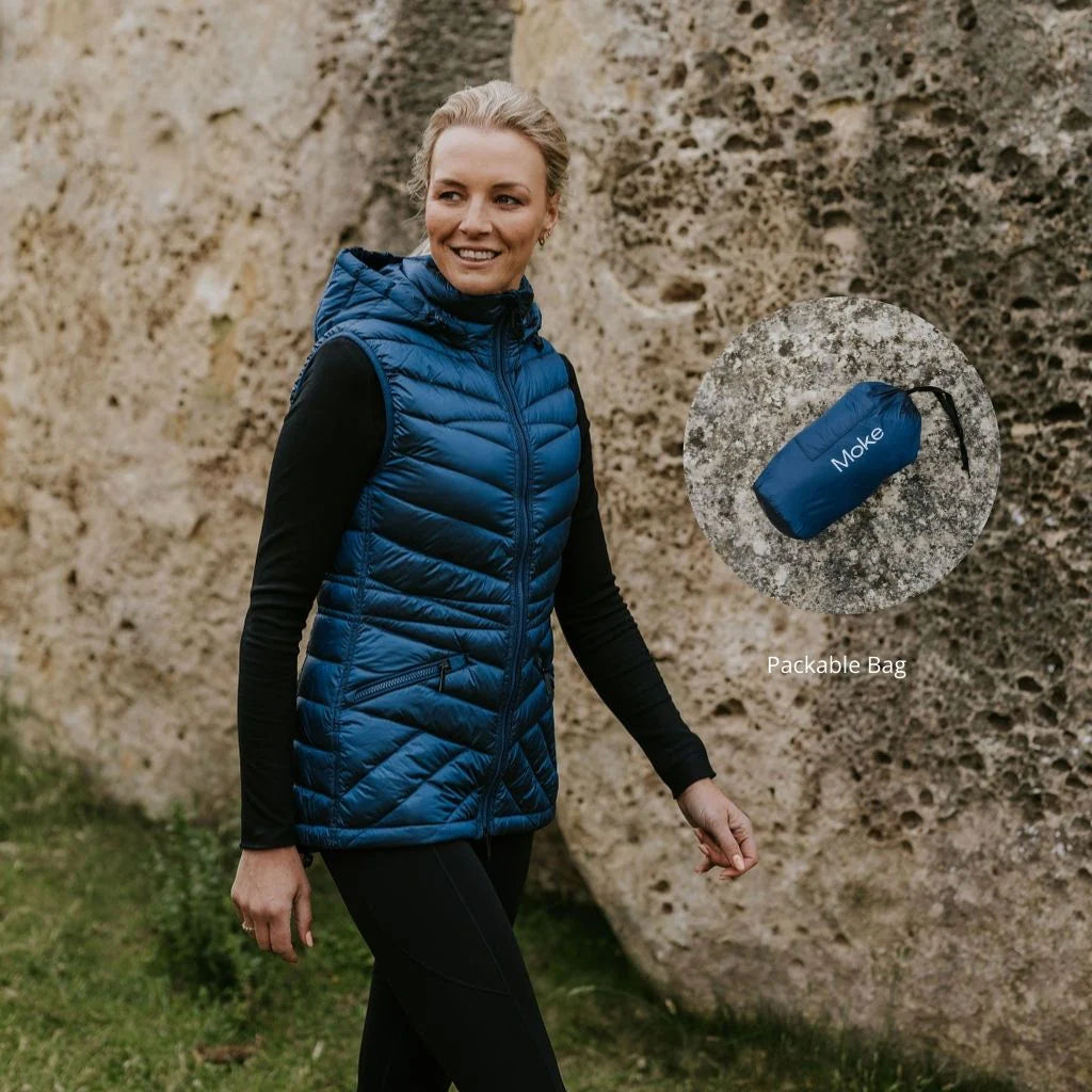 Mary-Claire 90/10 Packable Down Vest - MOKE Jacket NZ LUMA