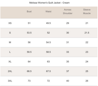 Melissa Quilt Jacket - Cream - MOKE Jacket NZ LUMA
