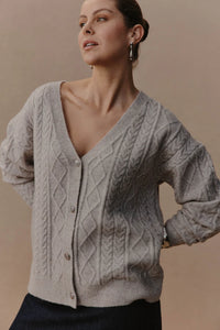 Merano Crop Cardigan - Flax - EB&IVE