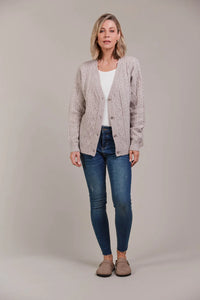 Merano Crop Cardigan - Flax - EB&IVE