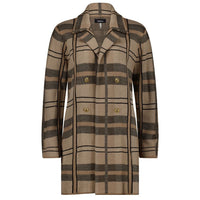 Mila Knit Coatigan - Classic Camel/Black/Barley - MOKE Coat NZ LUMA