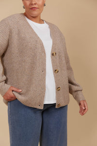 Miru Cardigan - Taupe - ISLE OF MINE