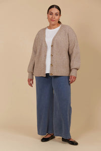 Miru Cardigan - Taupe - ISLE OF MINE